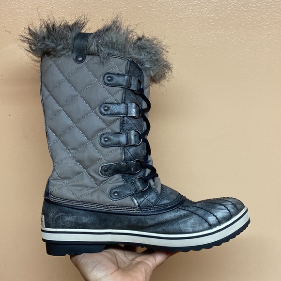 Sorel Tofino II Waterproof Insulated Quilted Snow Boots “Gray Black” Size 12 - Picture 12 of 16